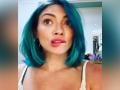 Hilary Duff ditches blonde hair for bold blue locks, shares new look - Hindi News | Hilary Duff ditches blonde hair for bold blue locks, shares new look | Latest entertainment News at Lokmattimes.com