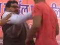 Wrestling federation chief Brij Bhushan Sharan Singh loses cool, slaps wrestler in public - Hindi News | Wrestling federation chief Brij Bhushan Sharan Singh loses cool, slaps wrestler in public | Latest other-sports News at Lokmattimes.com