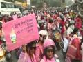 Battle for UP: Varanasi teachers take out pink scooty rally for voter awareness - Hindi News | Battle for UP: Varanasi teachers take out pink scooty rally for voter awareness | Latest national News at Lokmattimes.com