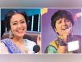 Publicity stunt? Neha Kakkar, Falguni Pathak come together on 'Indian Idol' amid war over 'Maine Payal Hai Chhankai' remake - Hindi News | Publicity stunt? Neha Kakkar, Falguni Pathak come together on 'Indian Idol' amid war over 'Maine Payal Hai Chhankai' remake | Latest entertainment News at Lokmattimes.com