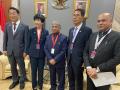 RS Dy Chairman Harivansh meets his S Korean counterpart on sidelines of G20 Parliamentary Speakers' Summit in Jakarta - Hindi News | RS Dy Chairman Harivansh meets his S Korean counterpart on sidelines of G20 Parliamentary Speakers' Summit in Jakarta | Latest international News at Lokmattimes.com