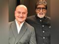 Here's how Anupam Kher wished his 'Uunchai' co-star Amitabh Bachchan on his 80th birthday - Hindi News | Here's how Anupam Kher wished his 'Uunchai' co-star Amitabh Bachchan on his 80th birthday | Latest entertainment News at Lokmattimes.com