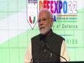 PM Modi inaugurates DefExpo 2022 in Gujarat's Gandhinagar - Hindi News | PM Modi inaugurates DefExpo 2022 in Gujarat's Gandhinagar | Latest national News at Lokmattimes.com