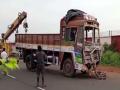 Tamil Nadu: Vegetable truck crashes into Trichy airport compound wall - Hindi News | Tamil Nadu: Vegetable truck crashes into Trichy airport compound wall | Latest national News at Lokmattimes.com
