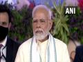PM Modi lays foundation stones for water projects in Tharad, gets emotional during speech - Hindi News | PM Modi lays foundation stones for water projects in Tharad, gets emotional during speech | Latest national News at Lokmattimes.com