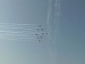 IAF's Surya Kiran aerobatic team carries out flying display in Jamnagar - Hindi News | IAF's Surya Kiran aerobatic team carries out flying display in Jamnagar | Latest national News at Lokmattimes.com