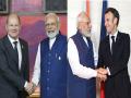 PM Modi holds meeting with French President Macron, German Chancellor Scholz on sidelines of G20 summit - Hindi News | PM Modi holds meeting with French President Macron, German Chancellor Scholz on sidelines of G20 summit | Latest international News at Lokmattimes.com