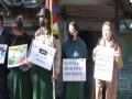 Tibetan refugees protest against Chinese aggression in Tawangng - Hindi News | Tibetan refugees protest against Chinese aggression in Tawangng | Latest national News at Lokmattimes.com