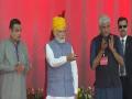 PM Modi inaugurates 246 km section of Delhi-Mumbai Expressway in Rajasthan's Dausa - Hindi News | PM Modi inaugurates 246 km section of Delhi-Mumbai Expressway in Rajasthan's Dausa | Latest national News at Lokmattimes.com