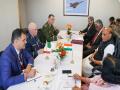 Aero India 2023: Rajnath Singh meets Zambian counterpart Ambrosa Lufuma - Hindi News | Aero India 2023: Rajnath Singh meets Zambian counterpart Ambrosa Lufuma | Latest international News at Lokmattimes.com
