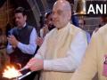 Maharashtra: Amit Shah offers prayers at Shree Omkareshwar Temple in Pune - Hindi News | Maharashtra: Amit Shah offers prayers at Shree Omkareshwar Temple in Pune | Latest national News at Lokmattimes.com
