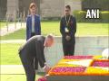 German Chancellor Olaf Scholz lays wreath at Mahatma Gandhi memorial in Rajghat - Hindi News | German Chancellor Olaf Scholz lays wreath at Mahatma Gandhi memorial in Rajghat | Latest international News at Lokmattimes.com