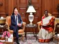 German Chancellor Olaf Scholz calls on President Droupadi Murmu - Hindi News | German Chancellor Olaf Scholz calls on President Droupadi Murmu | Latest international News at Lokmattimes.com