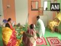Agartala: BJP performs puja ahead of Tripura Assembly poll results - Hindi News | Agartala: BJP performs puja ahead of Tripura Assembly poll results | Latest national News at Lokmattimes.com