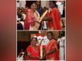 Singers Usha Barle, Suman Kalyanpur receive Padma Awards - Hindi News | Singers Usha Barle, Suman Kalyanpur receive Padma Awards | Latest entertainment News at Lokmattimes.com