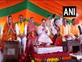 JP Nadda, Shivraj Singh Chouhan perform Bhoomi Pujan of new Madhya Pradesh BJP office in Bhopal - Hindi News | JP Nadda, Shivraj Singh Chouhan perform Bhoomi Pujan of new Madhya Pradesh BJP office in Bhopal | Latest politics News at Lokmattimes.com