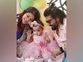 TV couple Debina Bonnerjee and Gurmeet Choudhary share glimpses from elder daughter Lianna's birthday - Hindi News | TV couple Debina Bonnerjee and Gurmeet Choudhary share glimpses from elder daughter Lianna's birthday | Latest entertainment News at Lokmattimes.com