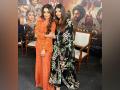 Aishwarya Rai, Trisha strike gorgeous pose at 'PS-2' promotion - Hindi News | Aishwarya Rai, Trisha strike gorgeous pose at 'PS-2' promotion | Latest entertainment News at Lokmattimes.com