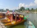 Kashmir's Shikara Wallas work tirelessly to keep pace with surging demand from tourists - Hindi News | Kashmir's Shikara Wallas work tirelessly to keep pace with surging demand from tourists | Latest national News at Lokmattimes.com