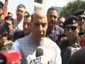UP municipal elections: Defence minister Rajnath Singh casts vote in Lucknow - Hindi News | UP municipal elections: Defence minister Rajnath Singh casts vote in Lucknow | Latest politics News at Lokmattimes.com