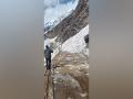 Uttarakhand: Yatra route towards Kedarnath Dham temporarily closed after fragment of Bhairav glacier breaks off - Hindi News | Uttarakhand: Yatra route towards Kedarnath Dham temporarily closed after fragment of Bhairav glacier breaks off | Latest national News at Lokmattimes.com