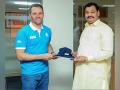 Newly-appointed support staff members Rhett Halkett, Alan Tan arrive in India - Hindi News | Newly-appointed support staff members Rhett Halkett, Alan Tan arrive in India | Latest other-sports News at Lokmattimes.com