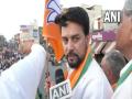 AAP's dull roadshow in Jalandhar is proof that they didn't do any work: Anurag Thakur in Punjab - Hindi News | AAP's dull roadshow in Jalandhar is proof that they didn't do any work: Anurag Thakur in Punjab | Latest national News at Lokmattimes.com