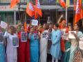BJP Mahila Morcha holds protest in Kolkata against WB govt for banning 'The Kerala Story' - Hindi News | BJP Mahila Morcha holds protest in Kolkata against WB govt for banning 'The Kerala Story' | Latest national News at Lokmattimes.com