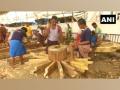 Jagannath Rath Yatra: Construction of three wooden chariots in full swing - Hindi News | Jagannath Rath Yatra: Construction of three wooden chariots in full swing | Latest national News at Lokmattimes.com