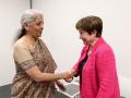 FM Sitharaman meets IMF MD Kristalina Georgieva on sidelines of G7 meeting - Hindi News | FM Sitharaman meets IMF MD Kristalina Georgieva on sidelines of G7 meeting | Latest business News at Lokmattimes.com