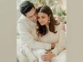 Parineeti Chopra and Raghav Chadha look perfect in their dreamy white engagement pics - Hindi News | Parineeti Chopra and Raghav Chadha look perfect in their dreamy white engagement pics | Latest entertainment News at Lokmattimes.com