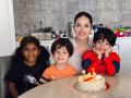 See how Sunny Leone celebrated her 42nd birthday - Hindi News | See how Sunny Leone celebrated her 42nd birthday | Latest entertainment News at Lokmattimes.com