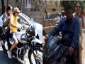 Amitabh Bachchan, Anushka Sharma post helmet-less photos, Mumbai traffic Police takes note - Hindi News | Amitabh Bachchan, Anushka Sharma post helmet-less photos, Mumbai traffic Police takes note | Latest entertainment News at Lokmattimes.com