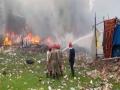 Fire breaks out due to cylinder blast at Delhi's Shastri Park area - Hindi News | Fire breaks out due to cylinder blast at Delhi's Shastri Park area | Latest national News at Lokmattimes.com