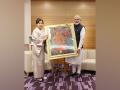 PM Modi appreciates Japanese painter Hiroko Takayama for imbibing spirit of India in her paintings - Hindi News | PM Modi appreciates Japanese painter Hiroko Takayama for imbibing spirit of India in her paintings | Latest international News at Lokmattimes.com