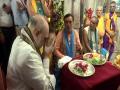 Amit Shah offers prayers at Dwarkadhish Temple in Gujarat - Hindi News | Amit Shah offers prayers at Dwarkadhish Temple in Gujarat | Latest national News at Lokmattimes.com