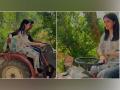 Navya Naveli drives tractor in Gujarat village, rumoured boyfriend Siddhant Chaturvedi reacts - Hindi News | Navya Naveli drives tractor in Gujarat village, rumoured boyfriend Siddhant Chaturvedi reacts | Latest entertainment News at Lokmattimes.com