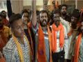 Gujarat: Bajrang Dal protests against film 'The Creator - Sarjanhar' in Ahmedabad - Hindi News | Gujarat: Bajrang Dal protests against film 'The Creator - Sarjanhar' in Ahmedabad | Latest national News at Lokmattimes.com