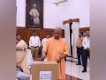 Uttar Pradesh: Chief Minister Yogi casts vote in Legislative Council bypolls - Hindi News | Uttar Pradesh: Chief Minister Yogi casts vote in Legislative Council bypolls | Latest politics News at Lokmattimes.com