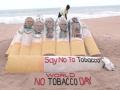 World No Tobacco Day: Sudarsan Pattnaik creates sand art, sends out message to kick the butt - Hindi News | World No Tobacco Day: Sudarsan Pattnaik creates sand art, sends out message to kick the butt | Latest national News at Lokmattimes.com