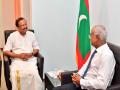 MoS Muraleedharan calls on Maldives President Ibrahim Solih in Male, exchanges views on bilateral cooperation - Hindi News | MoS Muraleedharan calls on Maldives President Ibrahim Solih in Male, exchanges views on bilateral cooperation | Latest international News at Lokmattimes.com