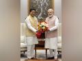 Tripura CM Manik Saha meets, congratulates PM Modi on completing 9 years of governance - Hindi News | Tripura CM Manik Saha meets, congratulates PM Modi on completing 9 years of governance | Latest national News at Lokmattimes.com