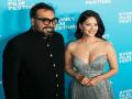Sydney Film Festival: Sunny Leone poses with director Anurag Kashyap on red carpet - Hindi News | Sydney Film Festival: Sunny Leone poses with director Anurag Kashyap on red carpet | Latest entertainment News at Lokmattimes.com