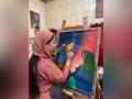 J-K: Meet Mir Andleeb who is illuminating Kashmir through art - Hindi News | J-K: Meet Mir Andleeb who is illuminating Kashmir through art | Latest national News at Lokmattimes.com