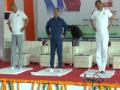 International Yoga Day: JP Nadda performs Yoga at Tau Devi Lal stadium in Gurugram - Hindi News | International Yoga Day: JP Nadda performs Yoga at Tau Devi Lal stadium in Gurugram | Latest national News at Lokmattimes.com