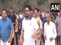 International Yoga Day: Anurag Thakur performs Yoga in Himachal Pradesh's Hamirpur - Hindi News | International Yoga Day: Anurag Thakur performs Yoga in Himachal Pradesh's Hamirpur | Latest national News at Lokmattimes.com