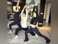 Neetu Kapoor performs yoga with daughter Riddhima, granddaughter Samara, fans shower praises on 'three generations' - Hindi News | Neetu Kapoor performs yoga with daughter Riddhima, granddaughter Samara, fans shower praises on 'three generations' | Latest entertainment News at Lokmattimes.com