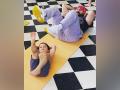 Saif Ali Khan's yoga session is loaded with son Jeh's cuteness - Hindi News | Saif Ali Khan's yoga session is loaded with son Jeh's cuteness | Latest entertainment News at Lokmattimes.com