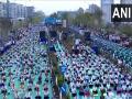 "Remarkable feat..": PM Modi congratulates Surat as it sets new Guinness World Record on Yoga Day event - Hindi News | "Remarkable feat..": PM Modi congratulates Surat as it sets new Guinness World Record on Yoga Day event | Latest national News at Lokmattimes.com