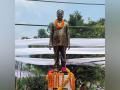 Himachal Deputy CM Mukesh Agnihotri unveils statue of Virbhadra Singh in Sainj - Hindi News | Himachal Deputy CM Mukesh Agnihotri unveils statue of Virbhadra Singh in Sainj | Latest politics News at Lokmattimes.com
